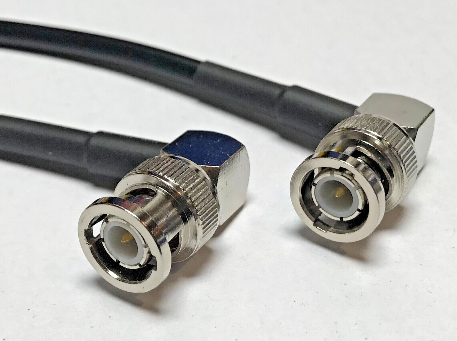 BNC Male Angle to BNC Male Angle RG8X Low Loss Coax Cable Pick Length USA Lot. Available Now for $28.99