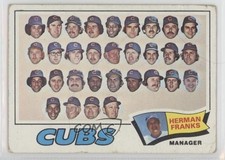 1977 Topps Team Checklist Chicago Cubs Herman Franks #518 0nr3