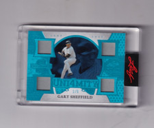 2025 GARY SHEFFIELD LEAF SPECTACULAR QUAD GU JERSEY RELIC 1/5 NEW YORK YANKEES