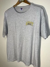 Vtg Army Football Made in USA Russell Athletic Gray T-Shirt Size Large