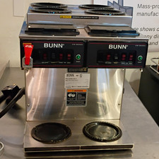 BUNN CWTF 4/2 TWIN Decanter Pourover Brewer 3.8 GPH, 6 Warmers