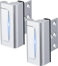 2 Pack Home Security Door Lock,Childproof Reinforcement 2Pack-Silver