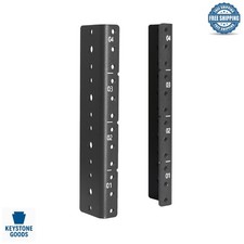 2 Pcs 4U Steel Rack Rails Kit for 19-Inch Cabinets  Equipment