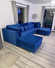 U Shape Sofas In Your Favorite Colours With Footstools Free Delivery UK.
