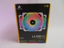 CORSAIR LL120 RGB LED SERIES COMPUTER FANS, 3-PK, 120MM 2200RPM READ 