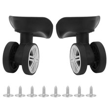 2-pack Universal Luggage Replacement Wheels - 360 Swivel Silent Spinner Set