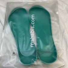 Mahabis NEW Replacement Slipper Soles Teal Blue Green Womens Size 40 / 8.5