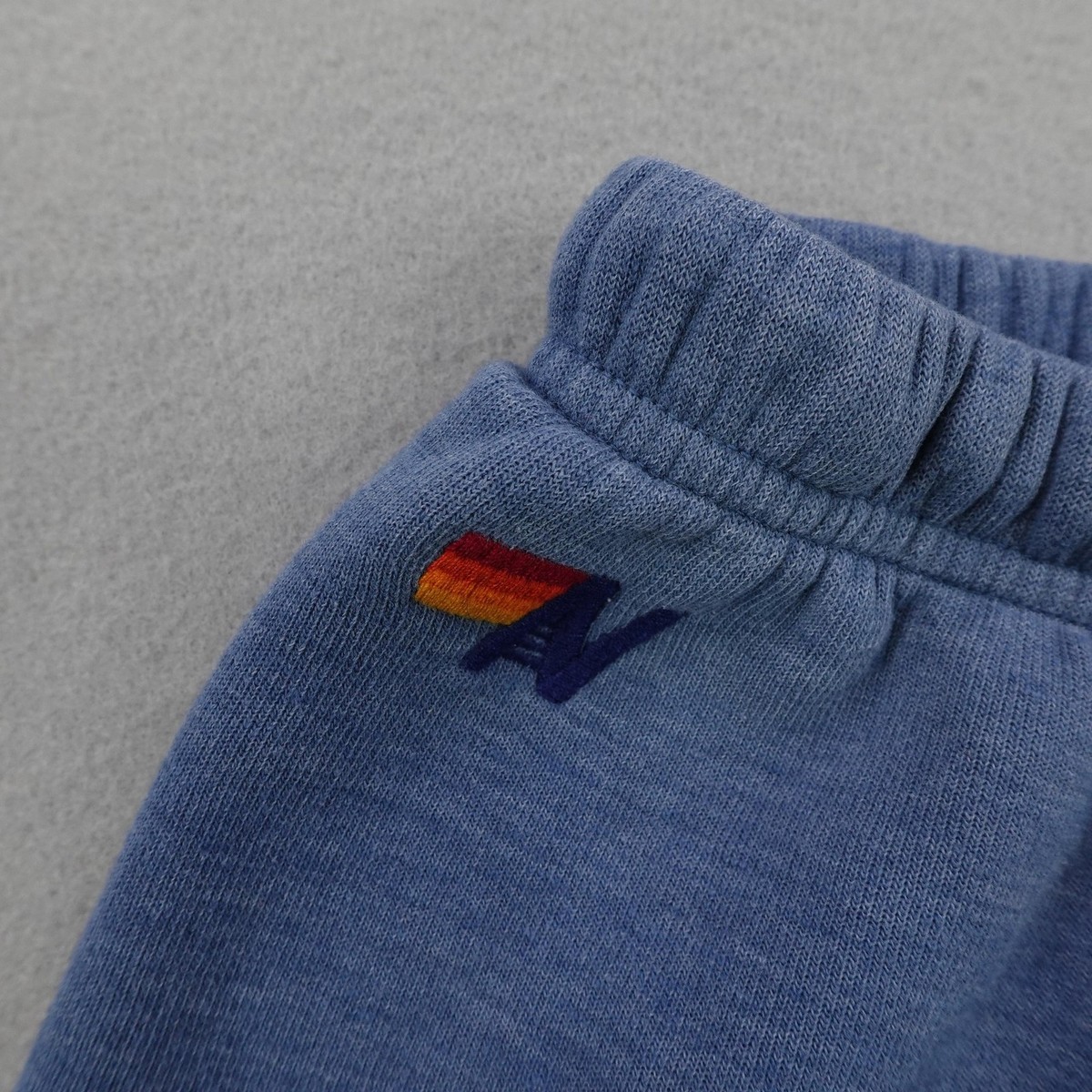 Aviator Nation Pants Womens Medium Blue Joggers Sweats Sweatpants 5 Stripe Faded View 4