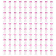 0.31" x 0.16" Cute Mushroom Beads, 200Pcs Small Glass Beads Bulk, Rose Red