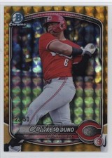 2025 Bowman Draft Chrome Gold Geometric Refractor 23/50 Alfredo Duno 1k9t