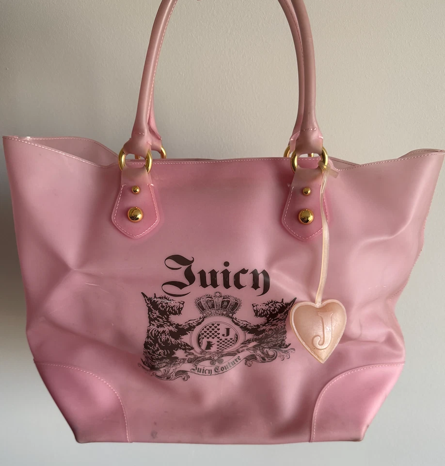 Juicy Couture Bag, Large Tote Beach Bag, Pink, Vintage Y2K, Scottie Dogs Bag - Image 4 of 4