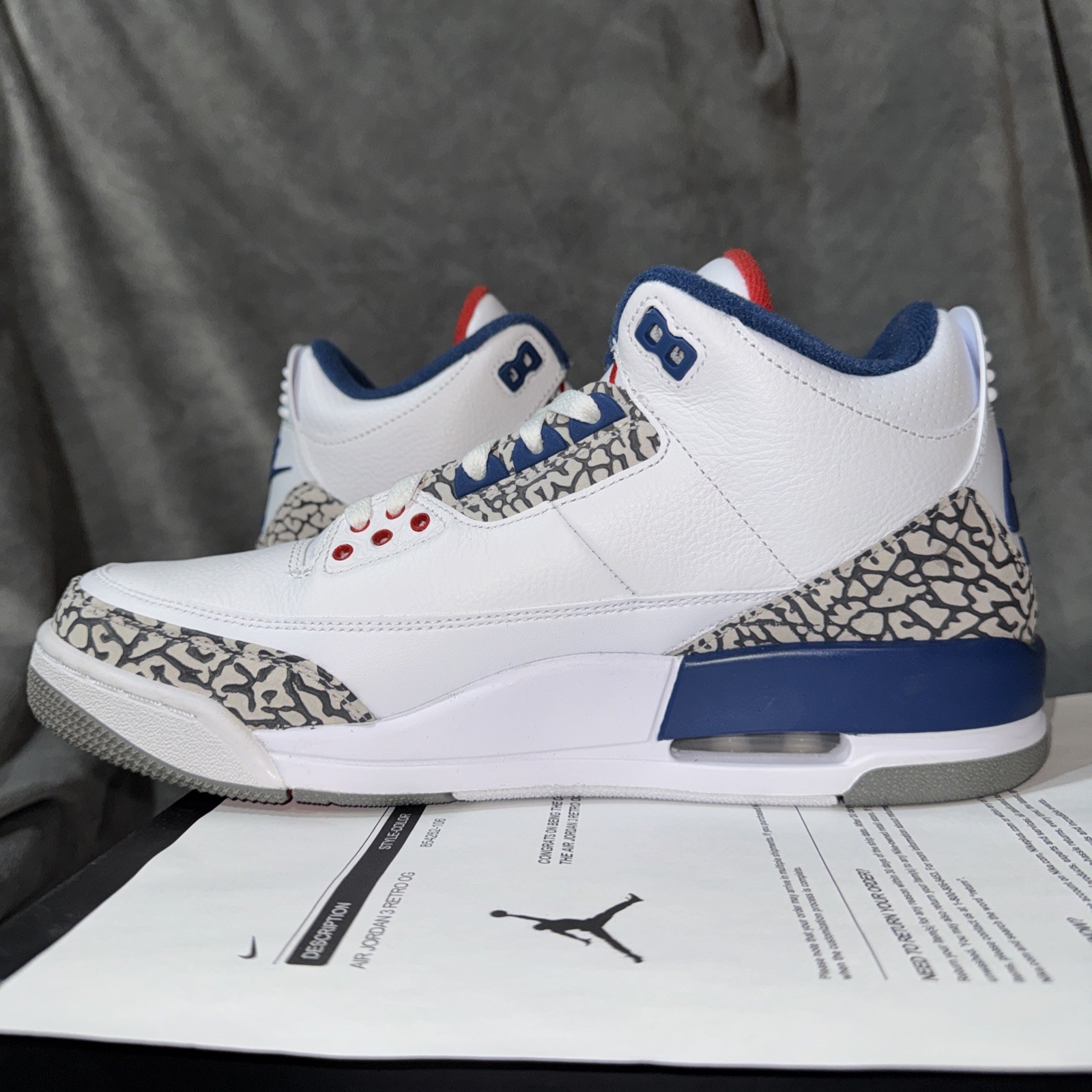 Air Jordan Retro 3 True Blue 2016 Size 9.5 854262-106 thumbnail 7