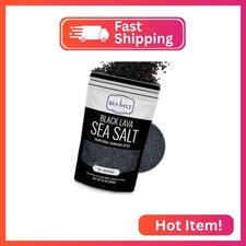Black Lava Hawaiian Sea Salt Infused with Activated Charcoal   Hawaiian-Style Bl