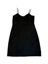 ALI & JAY Women's Black Strappy Sleeveless Mini Tank Dress V-Neck Size S