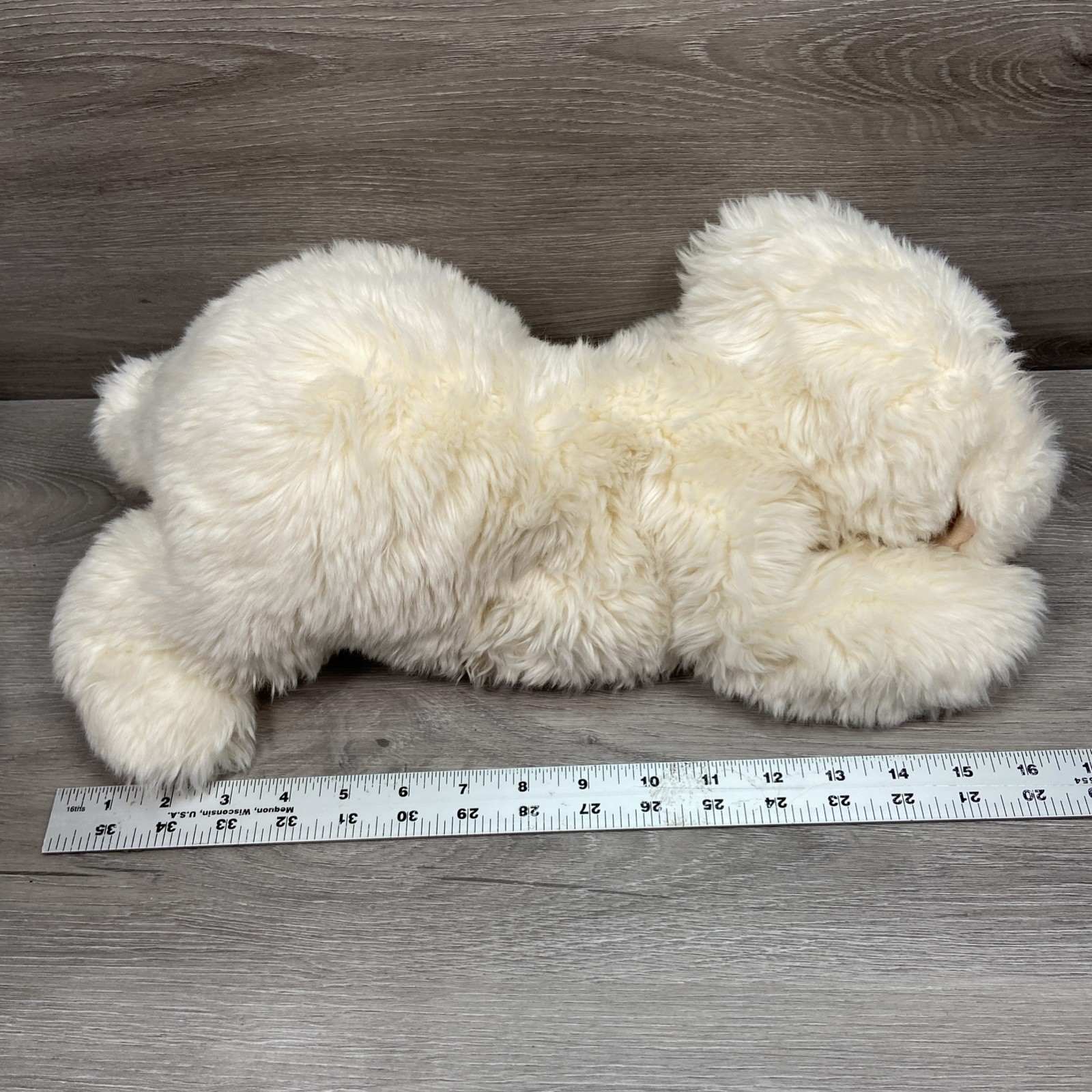 Ty Honey Puppy Dog Plush Fluffy Lab Cream Vtg 1995 Retired Classic Korea 15”