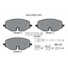Satz Bremsbeläge Bremsklötze vorne für Seat Leon KL1 KL8 | 24010512