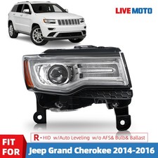 For 2014-2016 Jeep Grand Cherokee Hidxenon Headlight Right Passenger Wo Afs