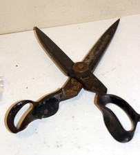 Antique J. Wiss & Sons Heavy 14" Tailor / Industrial Shears Scissors Patent Appl