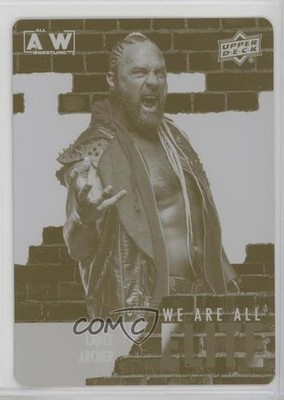 2023 AEW All Elite Wrestling We Are Printing Plate Yellow 1/1 Lance Archer c6q