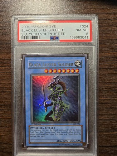 2004 Yu-Gi-Oh! Yugi Evolution 1st Edition Black Luster Soldier #SYE-024 PSA 8