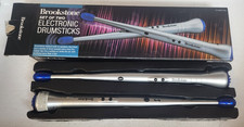 Brookstone ELECTRONIC DRUMSTICKS Set Of Two, Good Condition Working, W/ Box