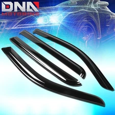 For 2019-2024 Ram 1500 Crew Cab Window Visors Sun Rain Deflector Vent Shade 4Pcs