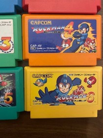 Nintendo Famicom Rockman 1 2 3 4 5 6 set Megaman Japan Game FC NES japan USED