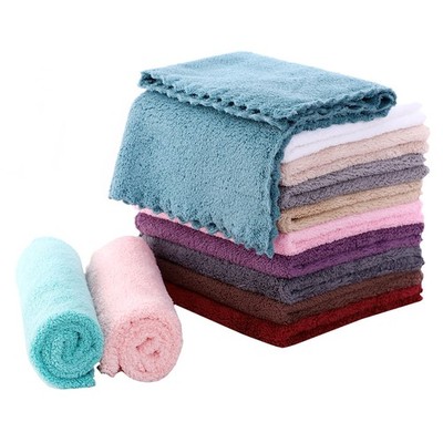 MOONQUEEN Microfiber Facial Cloths Fast 12x12 Inch (Pack of 12), Multicolored