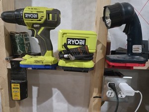 Ryobi 18v Tool Holder Wall Mount 3 "Three"  pack,  Left Facing