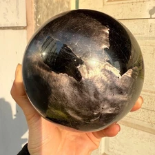 2938g Natural Large Hypersthene Sphere Crystal Gemstone Mineral Healing