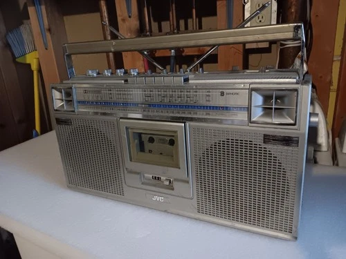 Vintage 1980s JVC RC-656JW Biphonic AM FM Cassette Boombox
