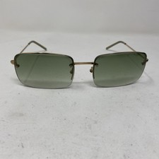 GUCCI ITALY GG 1653/S T8J GOLD RIMLESS W/ GREEN LENS SUNGLASSES L474