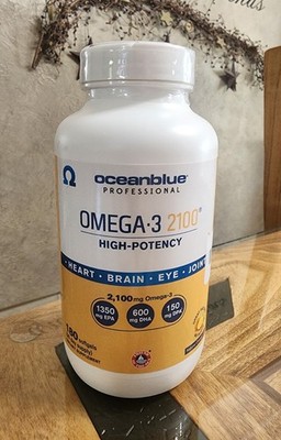 Oceanblue Professional Omega-3 2100   180 ct   Triple Strength -Amazon's Choice 