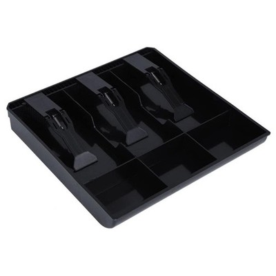 Money Tray Cash Register Drawer Insert Tray with 3 Bills 3 Coins Compartments