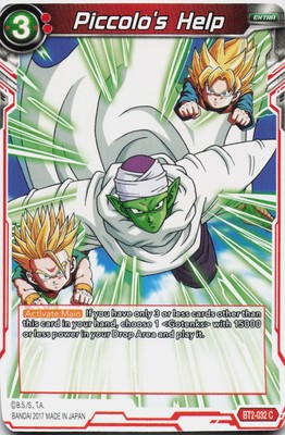 Piccolo's Help BT2-032 C - Dragon Ball Super TCG