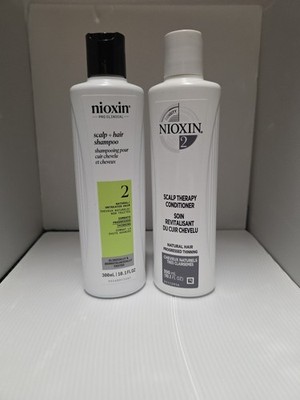 Nioxin System 2 Cleanser Shampoo & Scalp Therapy Conditioner 10.1 oz Duo