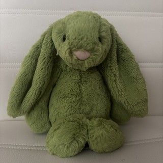 Jellycat Medium Bashful Apple Bunny Soft Toy Plush Teddy Green
