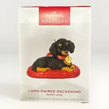 Hallmark Ornament 2025 Puppy Love Long-Haired Dachshund