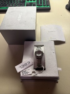 NEW Ebel E-Type Women\'s Watch Steel Quartz 9087C21 Stainless 27503767 w/ORG box EBEL Black Wristwatches for sale | eBay main image 4