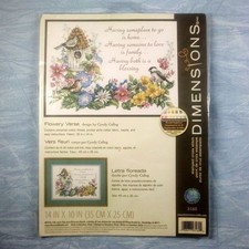 Dimensions Counted Cross Stitch Kit - 3160 Flowery Verse 14x10