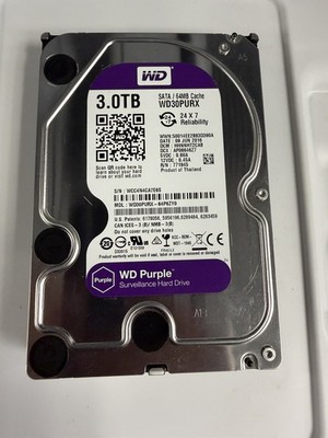 Western Digital WD30PURX-64P6ZY0 Surveillance 3TB 3.5'' SATA Hard Drive