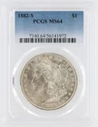 1882-S Morgan Silver Dollar PCGS MS64 S$1 San Francisco Minted No Reserve