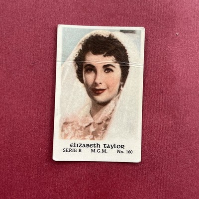 Elizabeth Taylor 1952 Dutch Gum Serie B #160 Trading Card