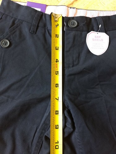 NWT GAP KIDS BOOT CHINO ADJUSTABLE WAIST Low Rise Slim Sz 10 REG GAP SHIELD Girl - Picture 8 of 10