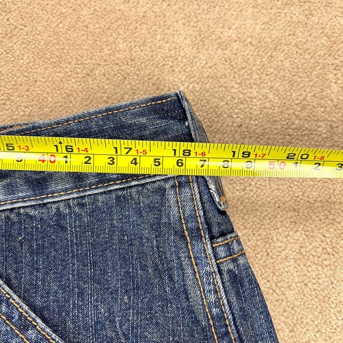 Vintage Chaps Jeans Mens 36x30 Blue Denim Carpenter Fit Wide Leg Utility Pockets - Picture 13 of 17