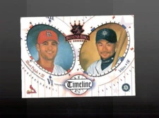 Albert Pujols & Ichiro 2002 Donruss Diamond Kings "Timeline: insert card #TL-5