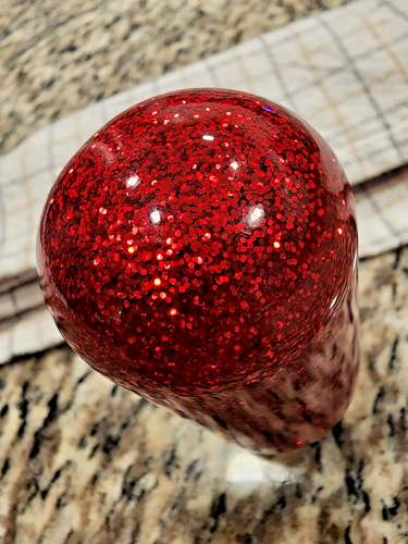 Vintage Custom Shift Knob Red Metal Flake rat fink Hot Rod Rat Rod Mooneyes - Picture 5 of 9