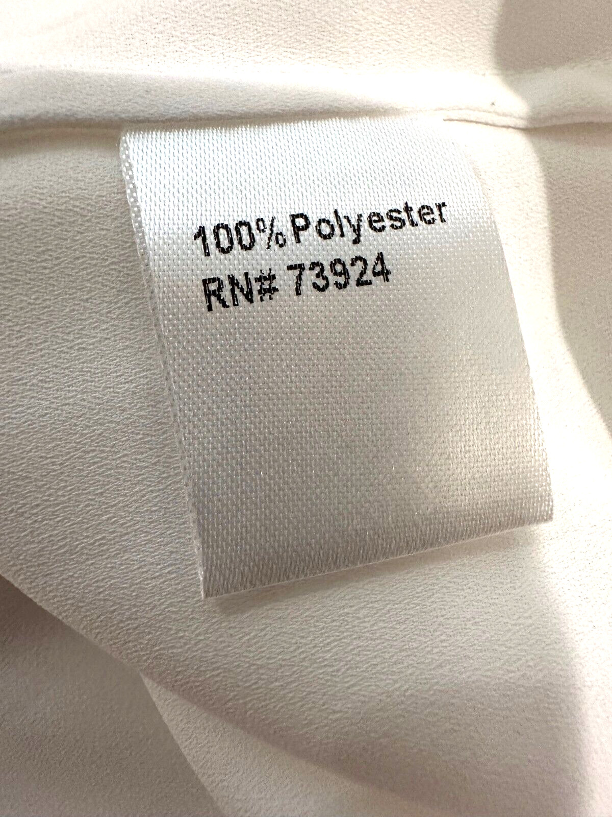 NWT $195 Ming Wang Crepe Tie Neck Sleeveless Blouse sz L  Ivory Shirt top