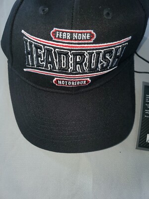 Headrush Black And Red Headrush Notorious Logo Hat Fear None  Women's Cap