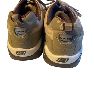 Skechers sport walking sneakers brown and white in color  display picture 3